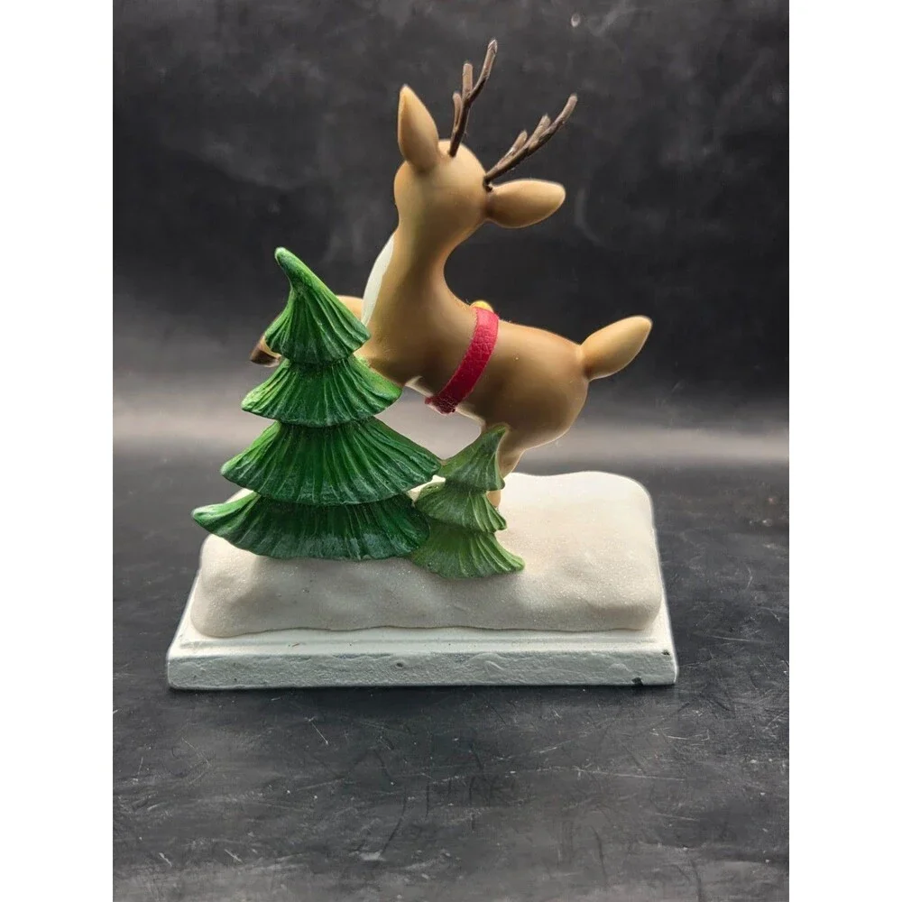Reindeer Donner Cast Iron and Resin Christmas Stocking Holder